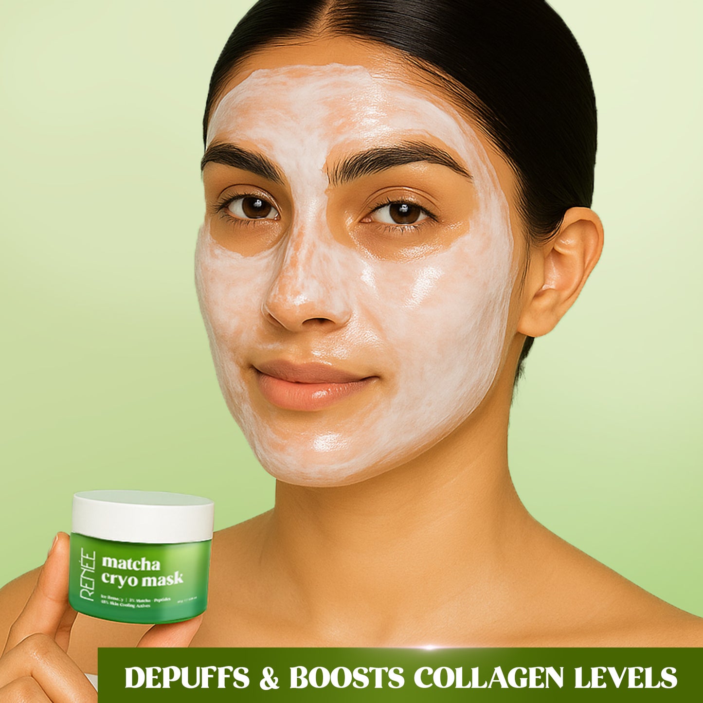 RENEE Matcha Cryo Face Cooling Mask, 45 g