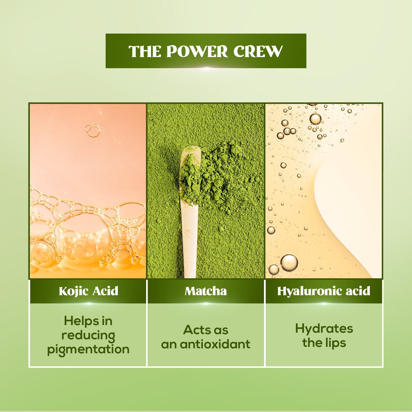 RENEE Matcha Lip Balm With SPF 50, 10g