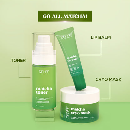 RENEE Matcha Lip Balm With SPF 50, 10g