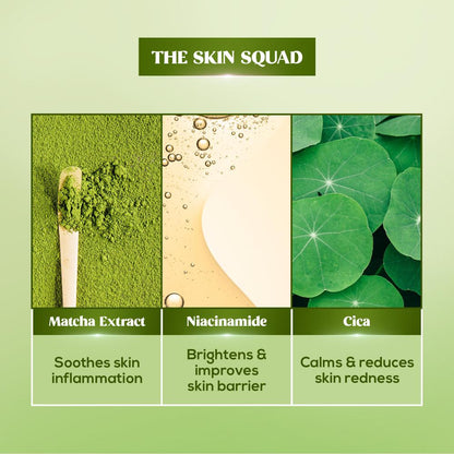 RENEE Matcha Face Serum For Hydration and Glow, 30ml