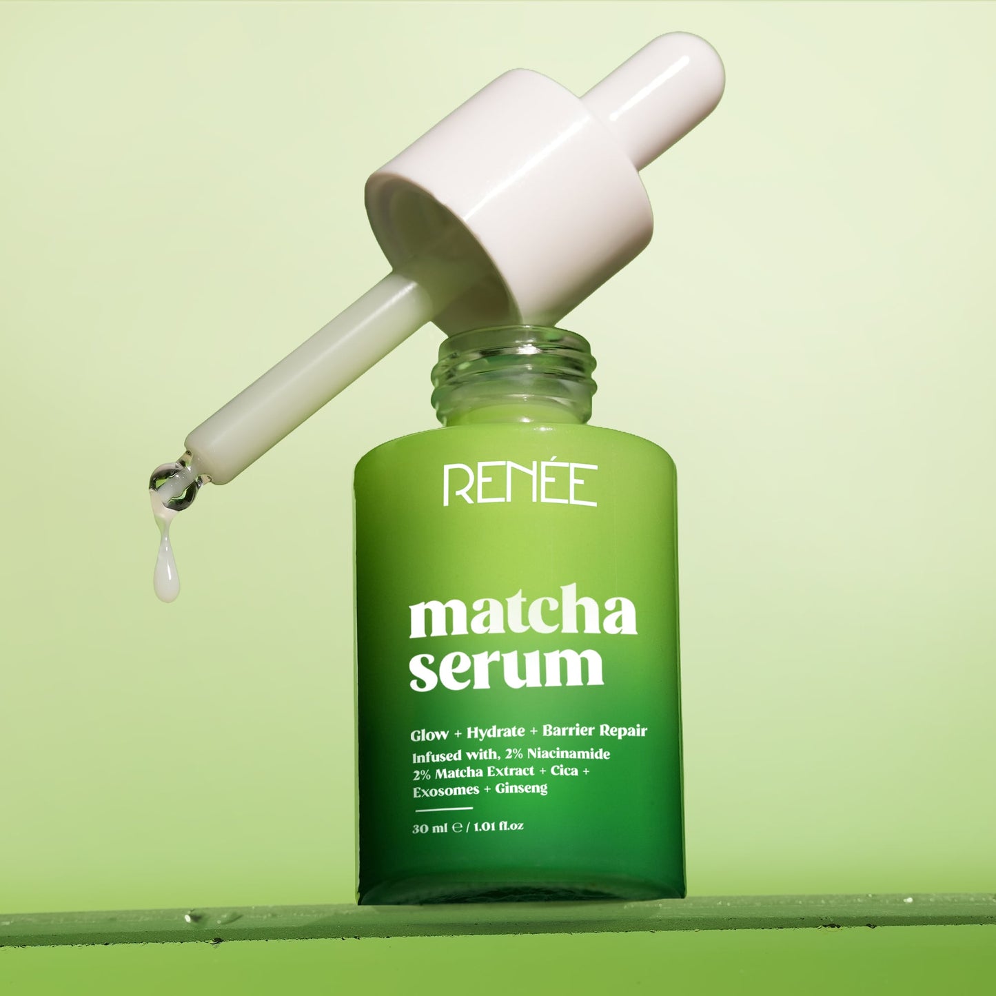 RENEE Matcha Face Serum For Hydration and Glow, 30ml