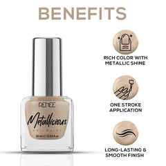 RENEE Metallicious Nail Paint 10ml