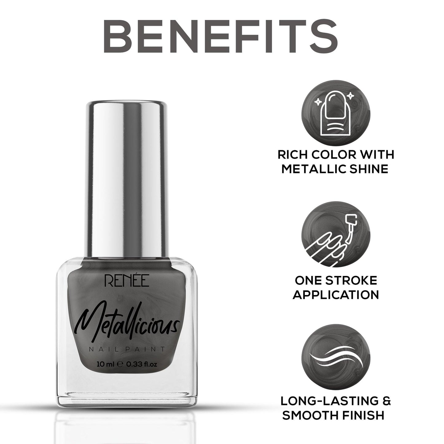 RENEE Metallicious Nail Paint 10ml