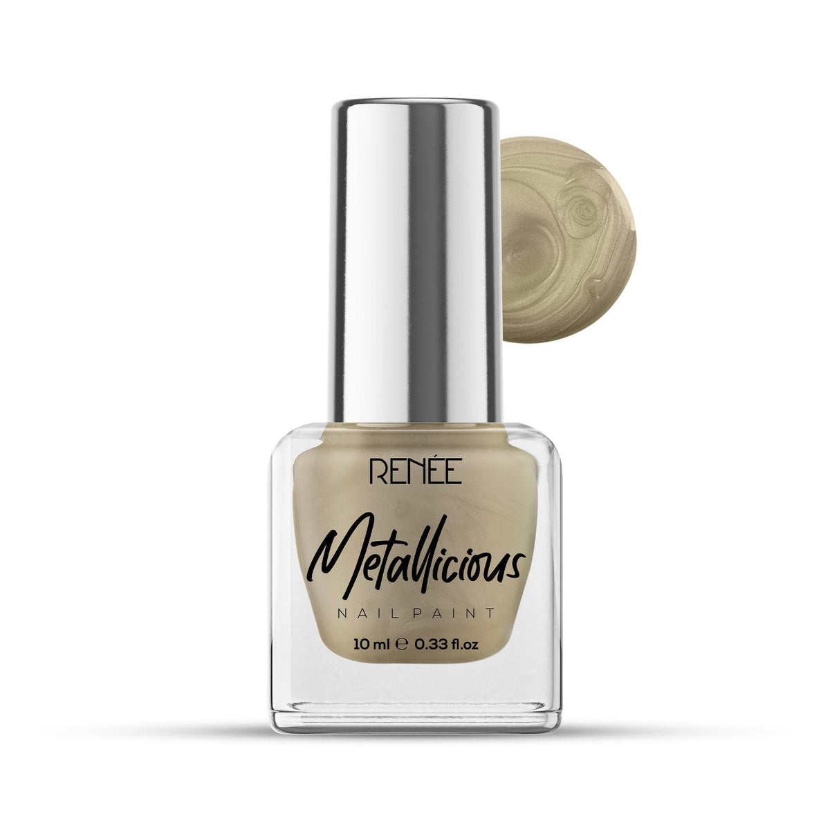RENEE Metallicious Nail Paint 10ml - Vegas Gold