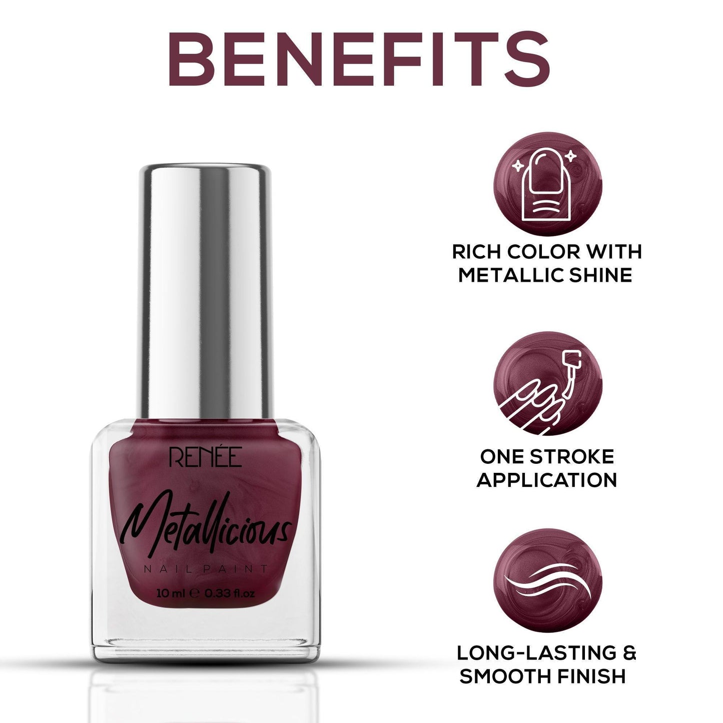 RENEE Metallicious Nail Paint 10ml