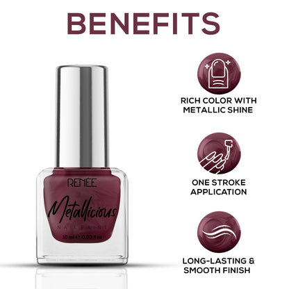 RENEE Metallicious Nail Paint 10ml