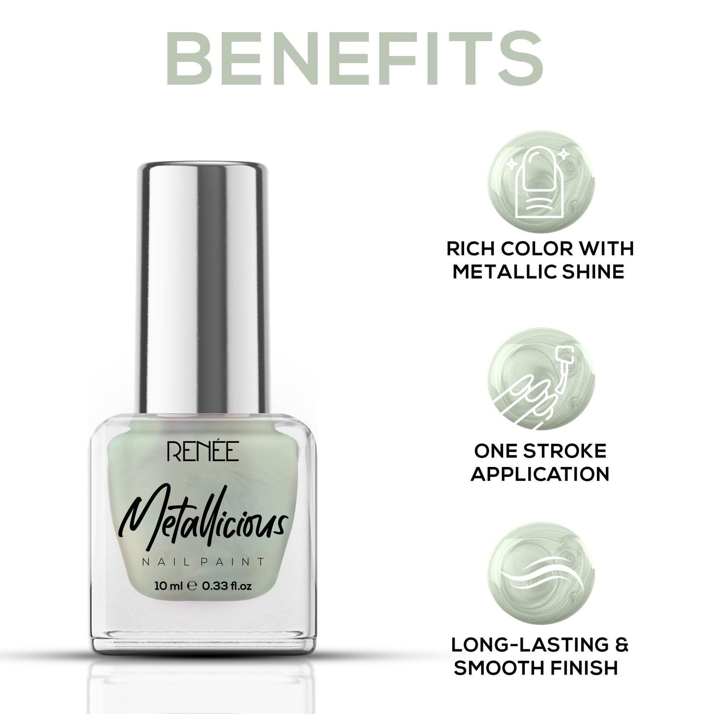RENEE Metallicious Nail Paint 10ml