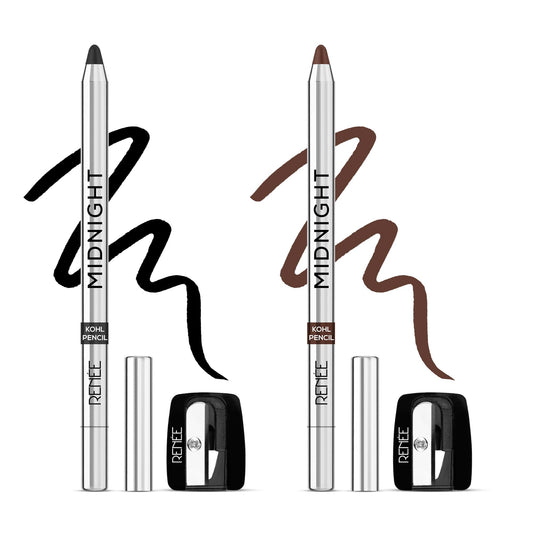 RENEE Midnight Kohl Pencil Black & Brown Combo