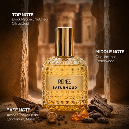 RENEE Oud Rituals Eau De Parfum- Set of 4 Long-Lasting Oud Perfumes For Men & Women
