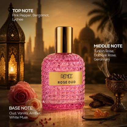 RENEE Oud Rituals Eau De Parfum- Set of 4 Long-Lasting Oud Perfumes For Men & Women