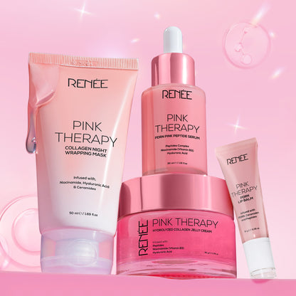 RENEE Pink Therapy Anti-Aging Skincare Combo With Lip Balm
