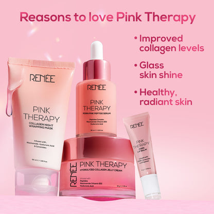 RENEE Pink Therapy Anti-Aging Skincare Combo With Lip Balm