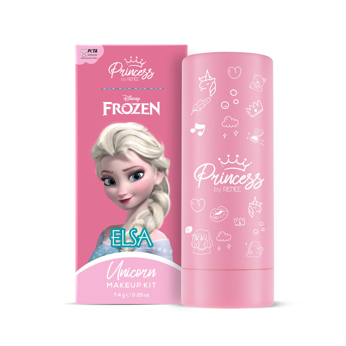 Disney Frozen Princess By RENEE Unicorn Makeup Kit Elsa 7.4 Gm