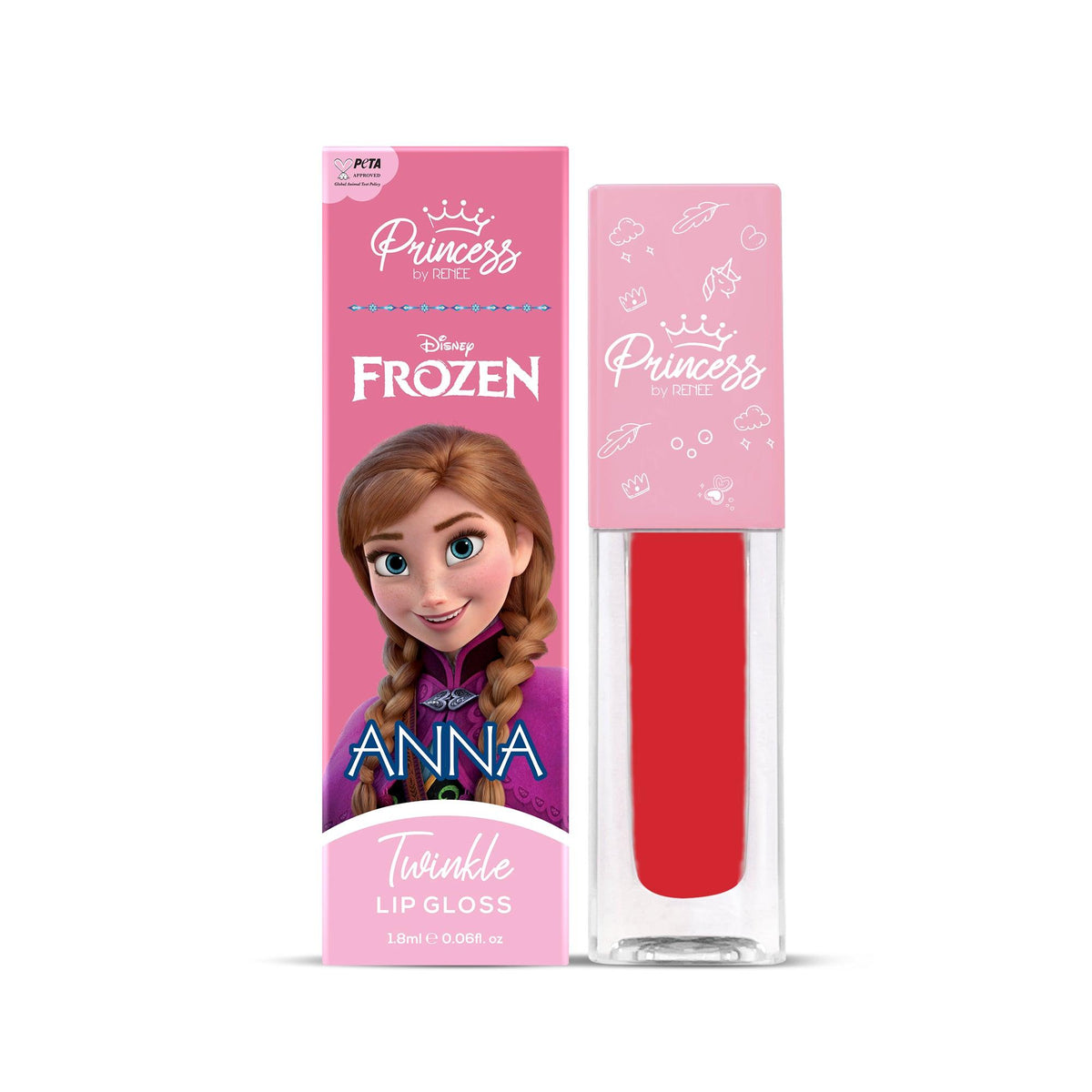 Disney Frozen Princess By RENEE Twinkle Lip Gloss for Kids 1.8 Ml ...