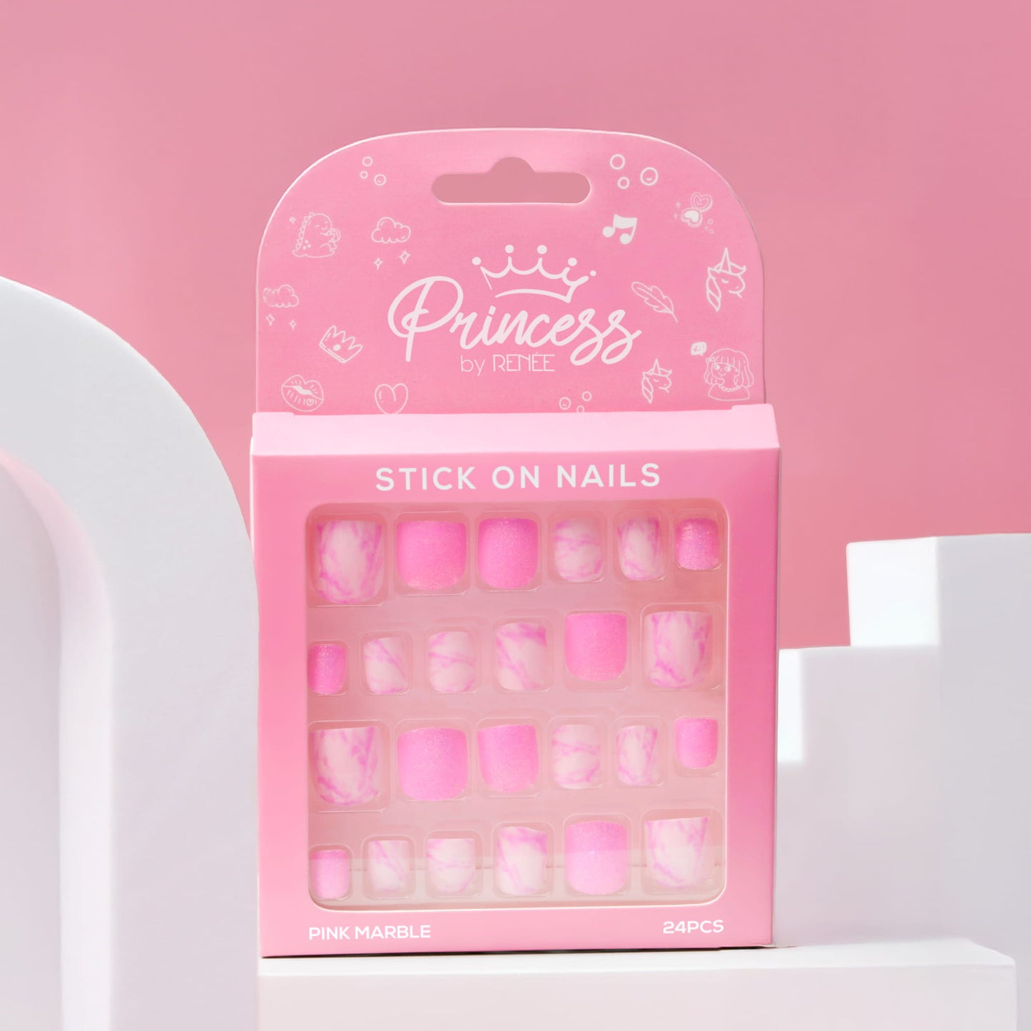 Stick On Nails by Princess by RENEE, Pack of 24
