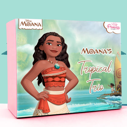 Moana’s Tropical Trio Nail & Lip Beauty Set For Preteens - Disney Princess by RENEE