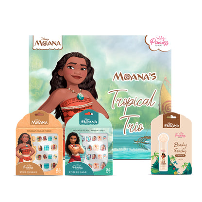 Princess by RENEE Disney Moana’s Tropical Trio Nail & Lip Beauty Set For Preteens