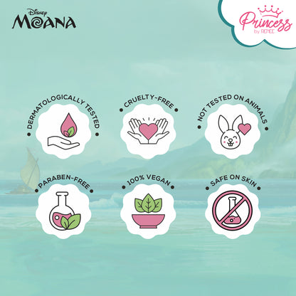 Princess by RENEE Disney Moana’s Tropical Trio Nail & Lip Beauty Set For Preteens