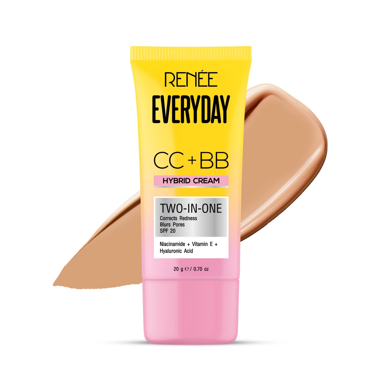 RENEE Everyday CC + BB Hybrid Cream With SPF 20 For Even Skin Tone
