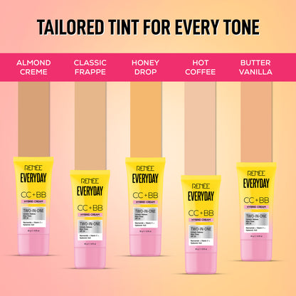 RENEE Everyday CC + BB Hybrid Cream With SPF 20 For Even Skin Tone