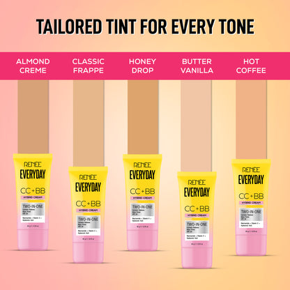 RENEE Everyday CC + BB Hybrid Cream With SPF 20 For Even Skin Tone