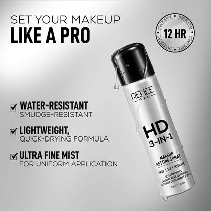 RENEE PRO HD 3-In-1 Long-Lasting Makeup Setting Spray