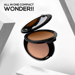 RENEE Pro HD 3-IN-1 Compact, Works as Concealer, Foundation & Powder With SPF 20, 9 Gm