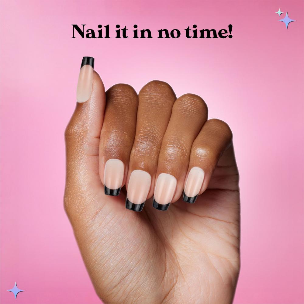 RENEE Stick on Nails With Glue- Pack of 30 Reusable & Long-lasting Nails