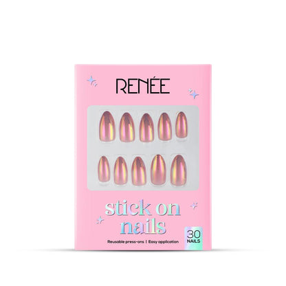 RENEE Stick on Nails With Glue- Pack of 30 Reusable & Long-lasting Nails
