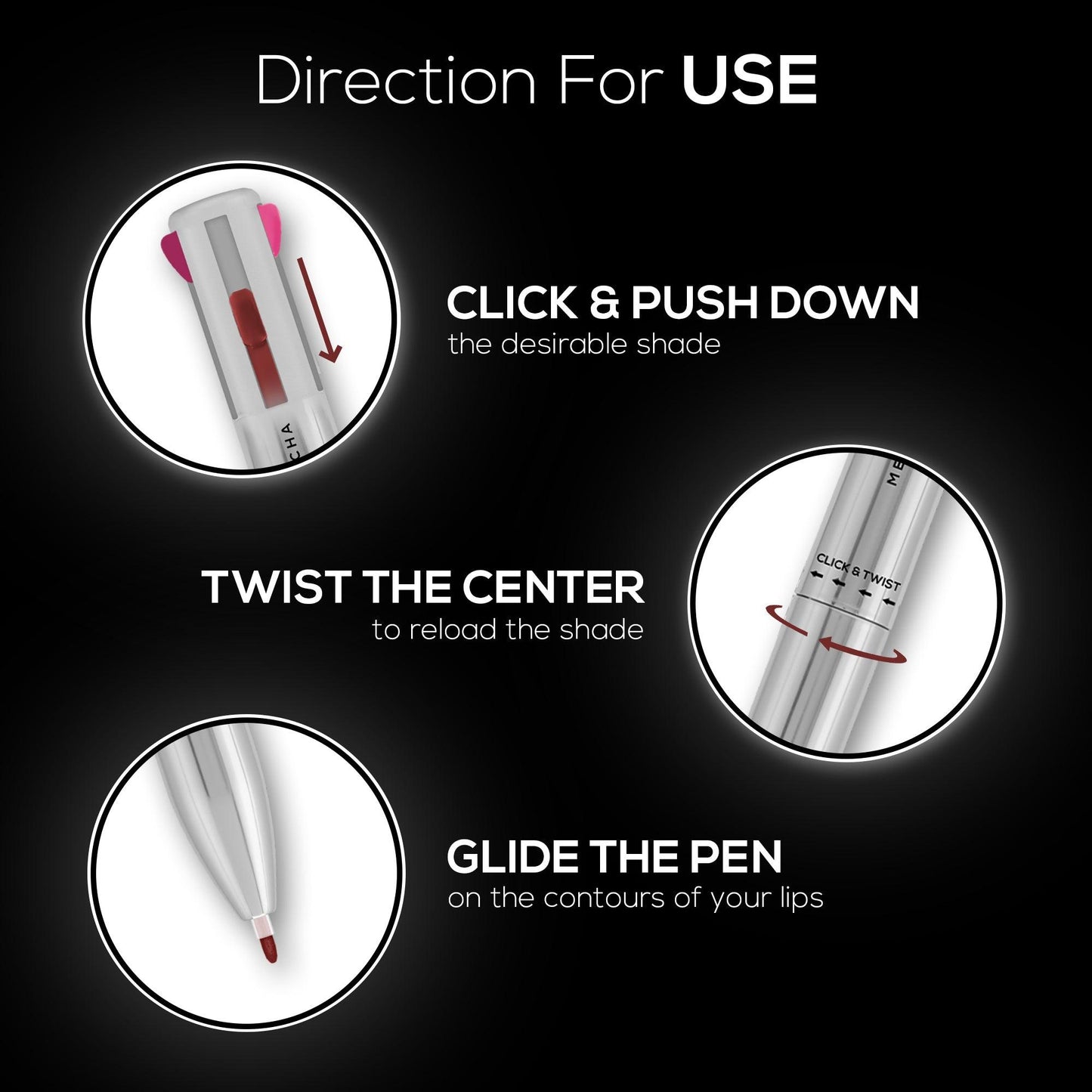 RENEE Draw 4 4-IN-1 Lip Liner