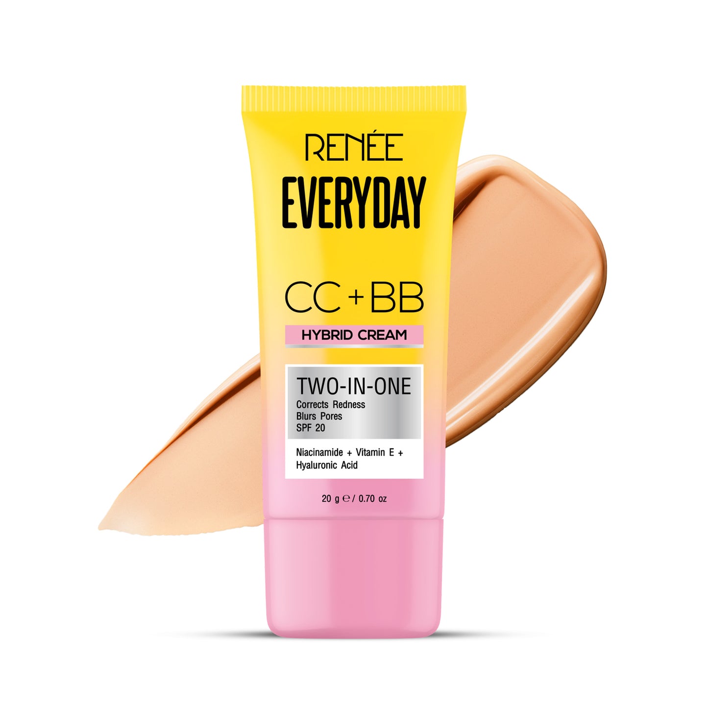 RENEE Everyday CC + BB Hybrid Cream With SPF 20 For Even Skin Tone