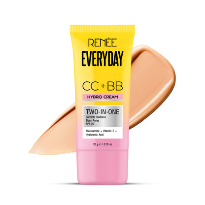RENEE Everyday CC + BB Hybrid Cream With SPF 20 For Even Skin Tone