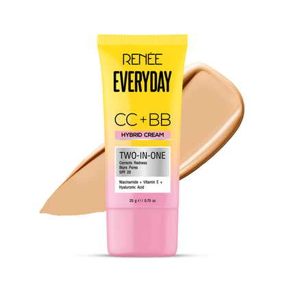 RENEE Everyday CC + BB Hybrid Cream With SPF 20 For Even Skin Tone