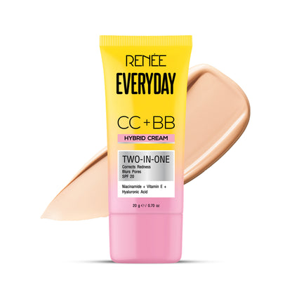 RENEE Everyday CC + BB Hybrid Cream With SPF 20 For Even Skin Tone