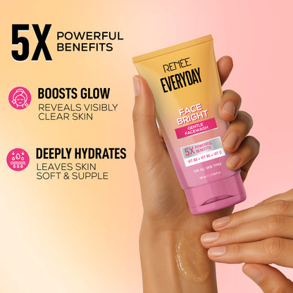 RENEE Everyday Face Bright Gentle Facewash For Fresh, Clean Skin, Pack of 2