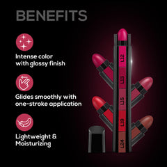 RENEE FAB 5 Glossy 5 in 1 Lipstick 7.5 Gm