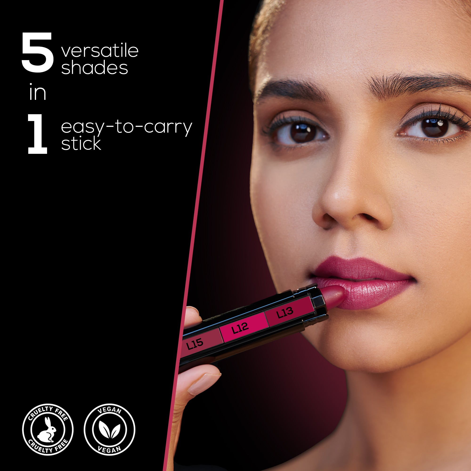 RENEE FAB 5 Glossy 5 in 1 Lipstick 7.5 Gm