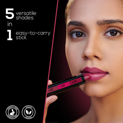 RENEE FAB 5 Glossy 5 in 1 Lipstick 7.5 Gm