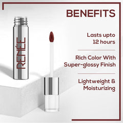 RENEE Gloss Stay - Transfer Proof Glossy Liquid Lip Colo, 5Ml