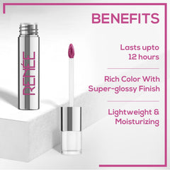 RENEE Gloss Stay - Transfer Proof Glossy Liquid Lip Colo, 5Ml