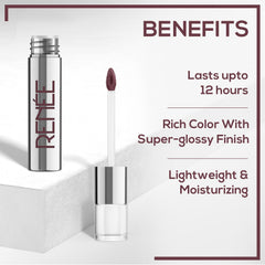 RENEE Gloss Stay - Transfer Proof Glossy Liquid Lip Colo, 5Ml