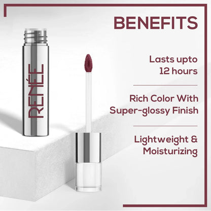 RENEE Gloss Stay - Transfer Proof Glossy Liquid Lip Colo, 5Ml