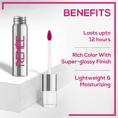 RENEE Gloss Stay - Transfer Proof Glossy Liquid Lip Colo, 5Ml