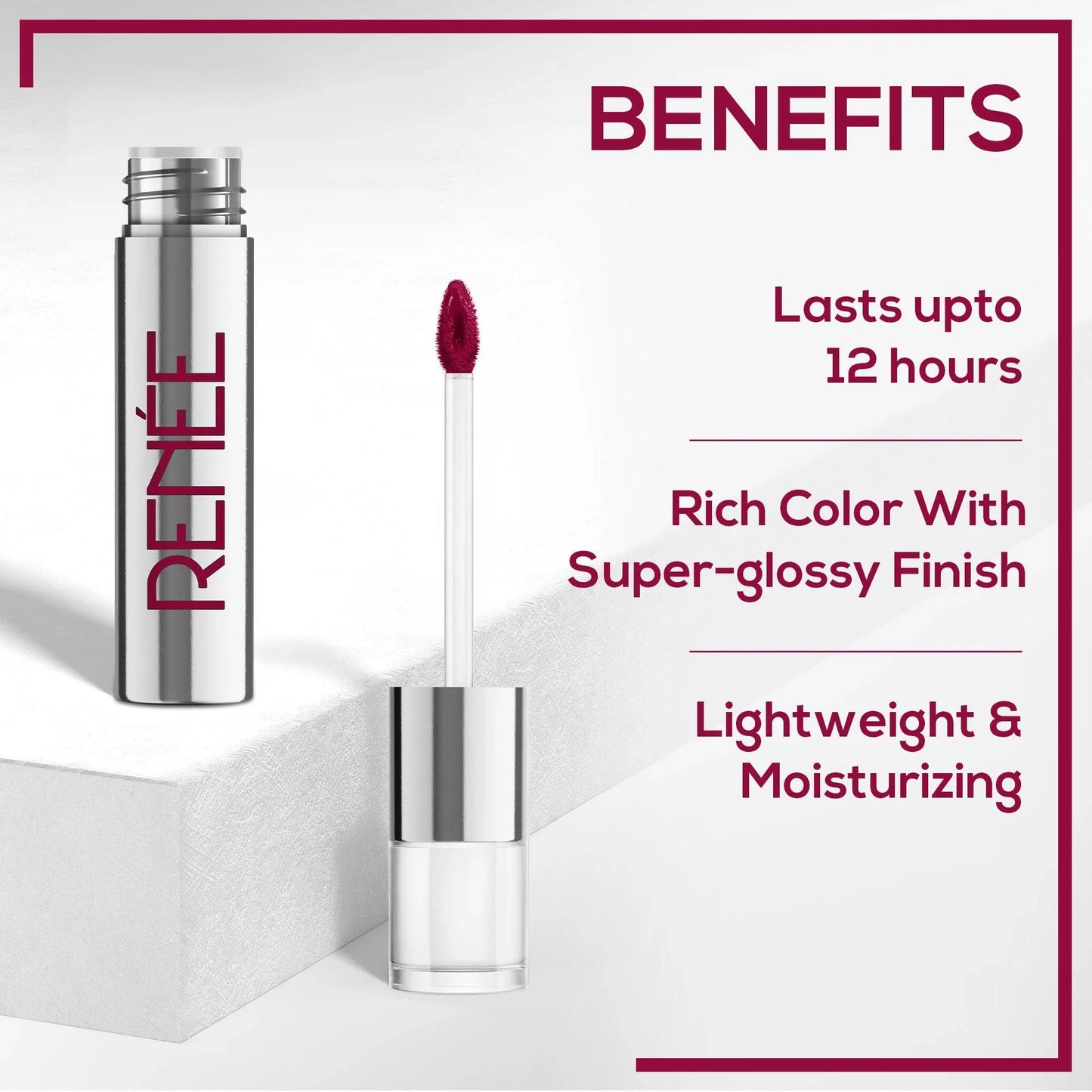 RENEE Gloss Stay - Transfer Proof Glossy Liquid Lip Colo, 5Ml