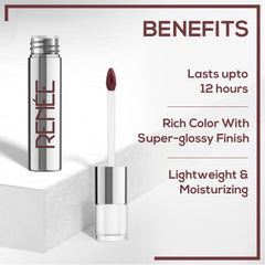 RENEE Gloss Stay - Transfer Proof Glossy Liquid Lip Colo, 5Ml