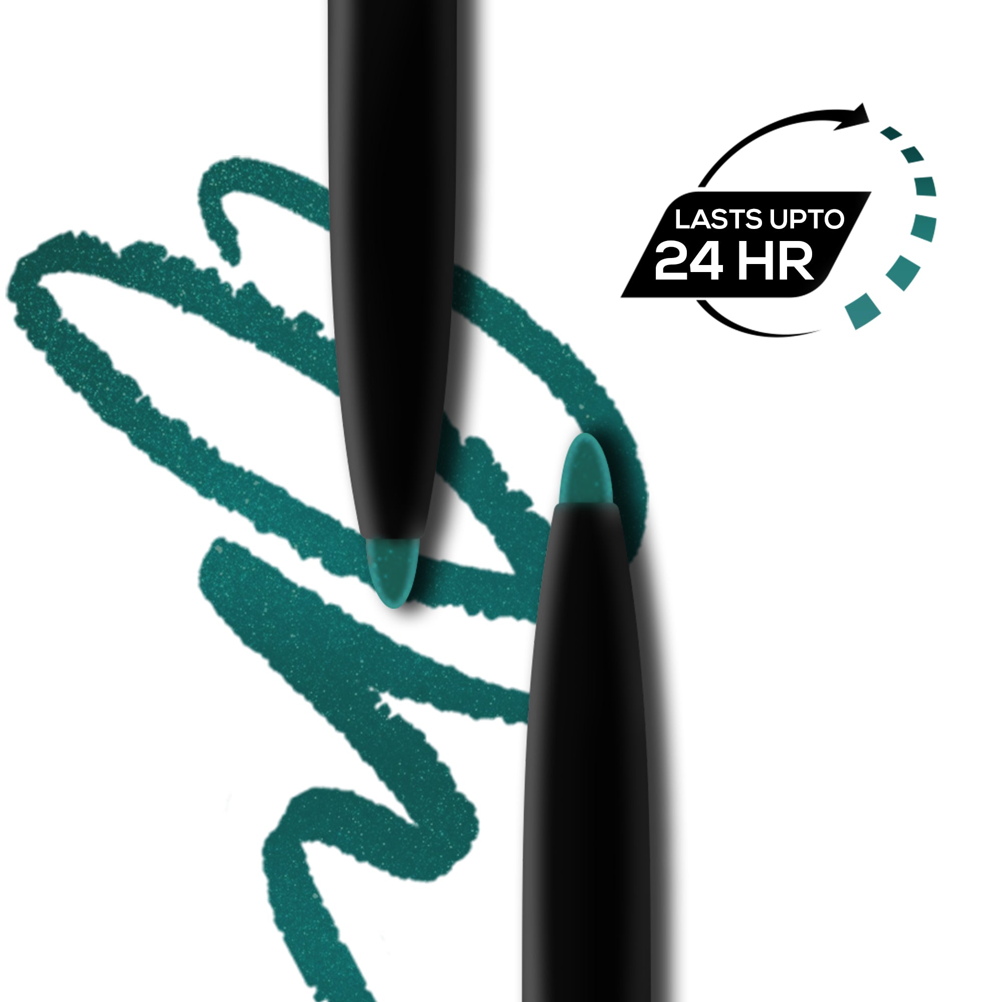RENEE Bold Green Kajal Pen with Sharpener, 0.35gm