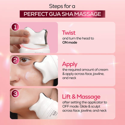 RENEE Pink Therapy Firming & Brightening Cream With Built-In Gua Sha