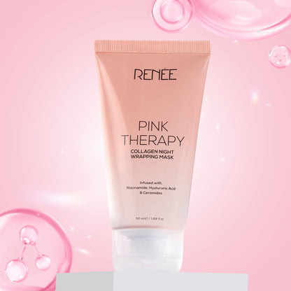 RENEE Pink Therapy Collagen Night Wrapping Anti-Aging Face Mask