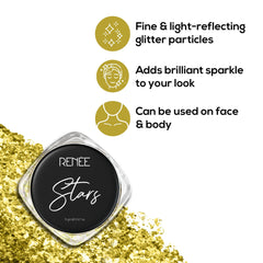 RENEE Stars Face & Body Glitter - 5 Gm