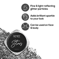 RENEE Stars Face & Body Glitter - 5 Gm